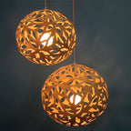 Cindelrose Wood Pendant Light-Moonnatur