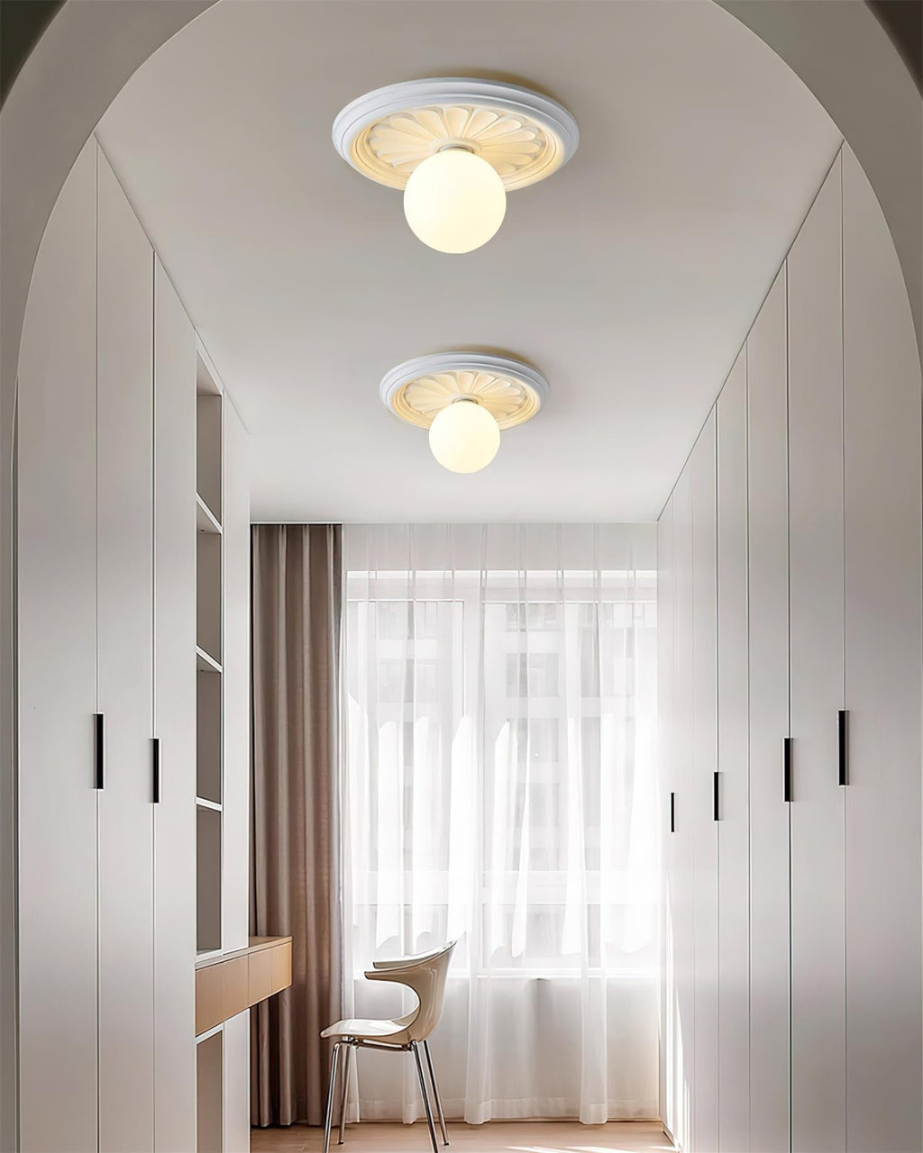 Altonbrook Resin Ceiling Light-Moonnatur
