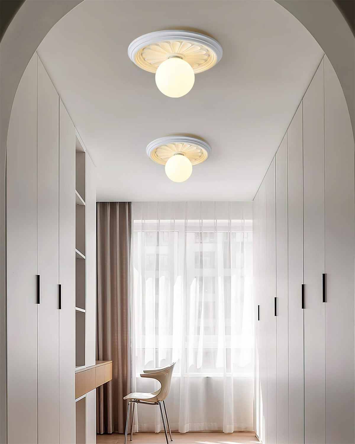 Altonbrook Resin Ceiling Light-Moonnatur