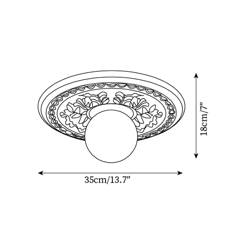 Altonbrook Resin Ceiling Light-Moonnatur