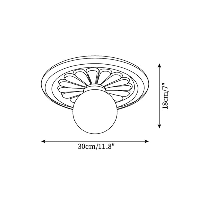 Altonbrook Resin Ceiling Light-Moonnatur