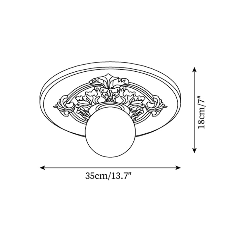 Altonbrook Resin Ceiling Light-Moonnatur