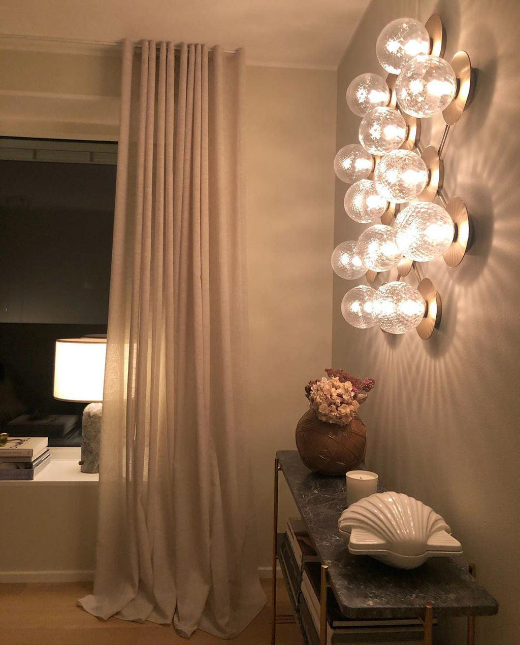 Osterneth Glass Wall Light-Moonnatur