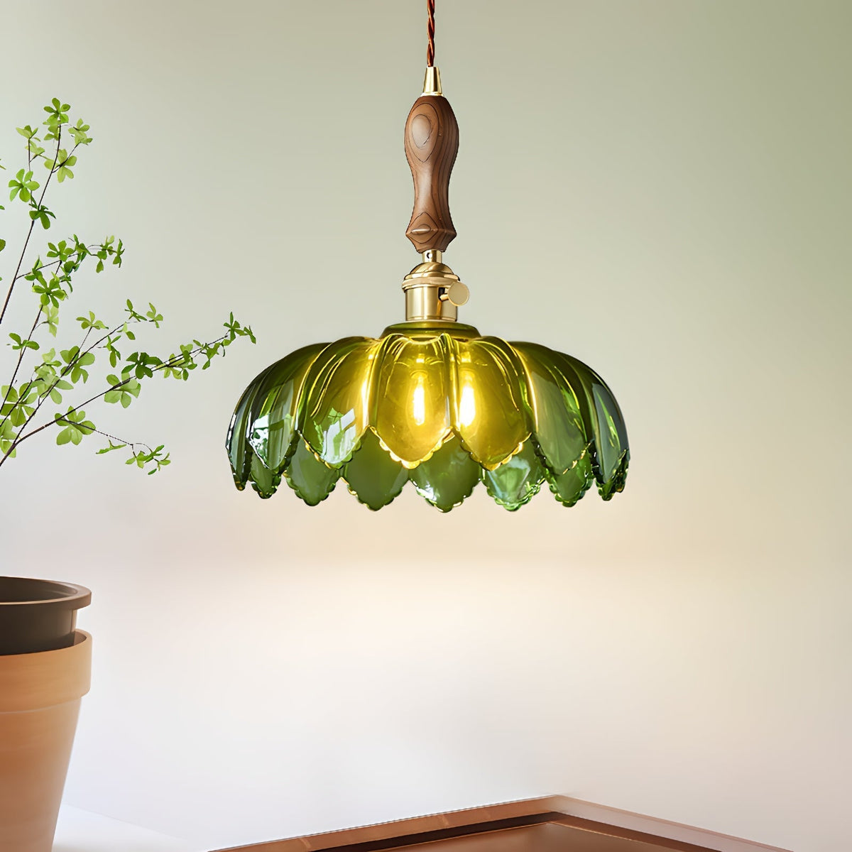 Junenna Glass Pendant Light-Moonnatur