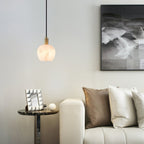 Garnelenora Alabaster Pendant Light-Moonnatur