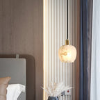 Garnelenora Alabaster Pendant Light-Moonnatur
