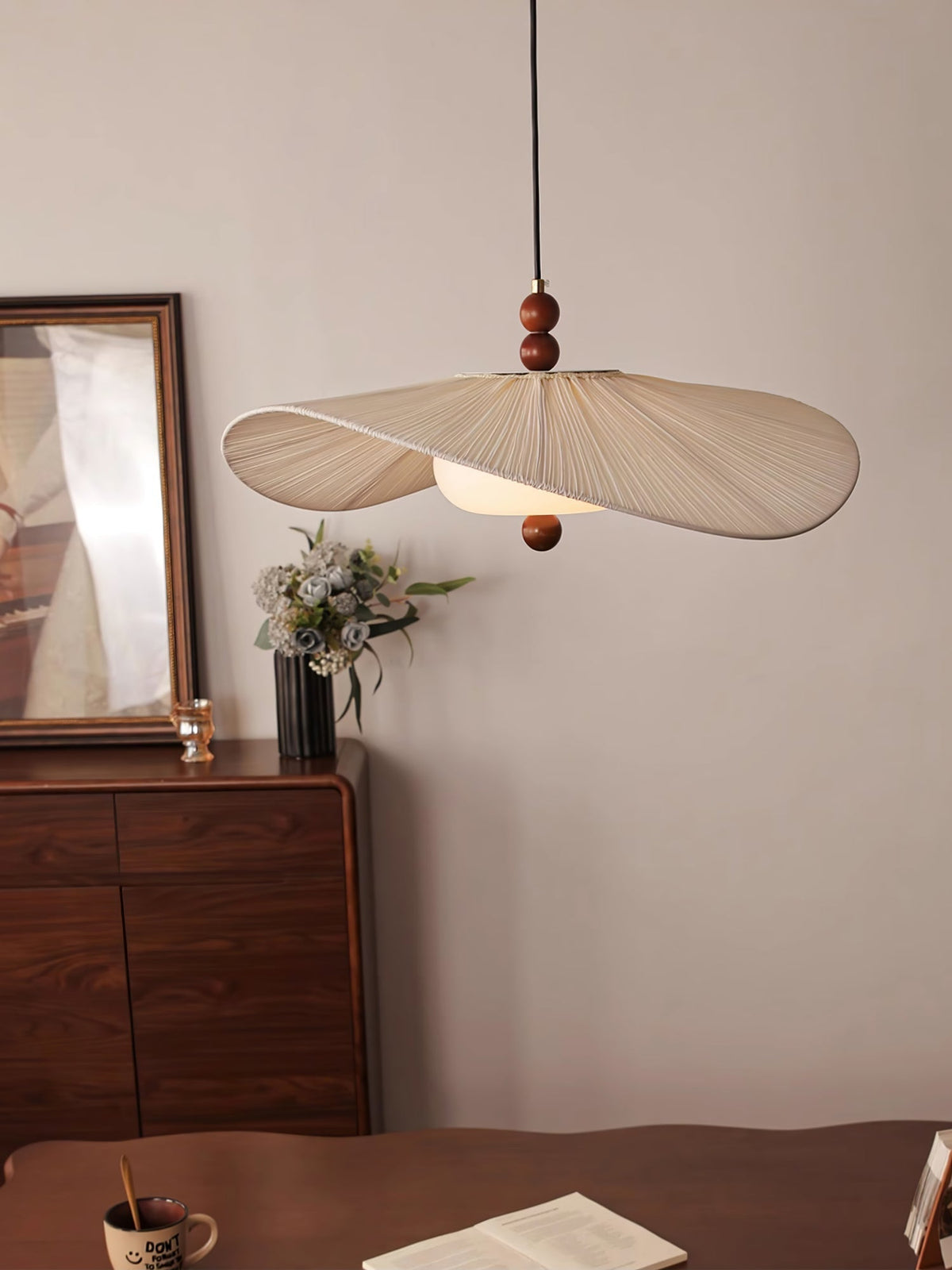 Casterlark Fabric Pendant Light-Moonnatur