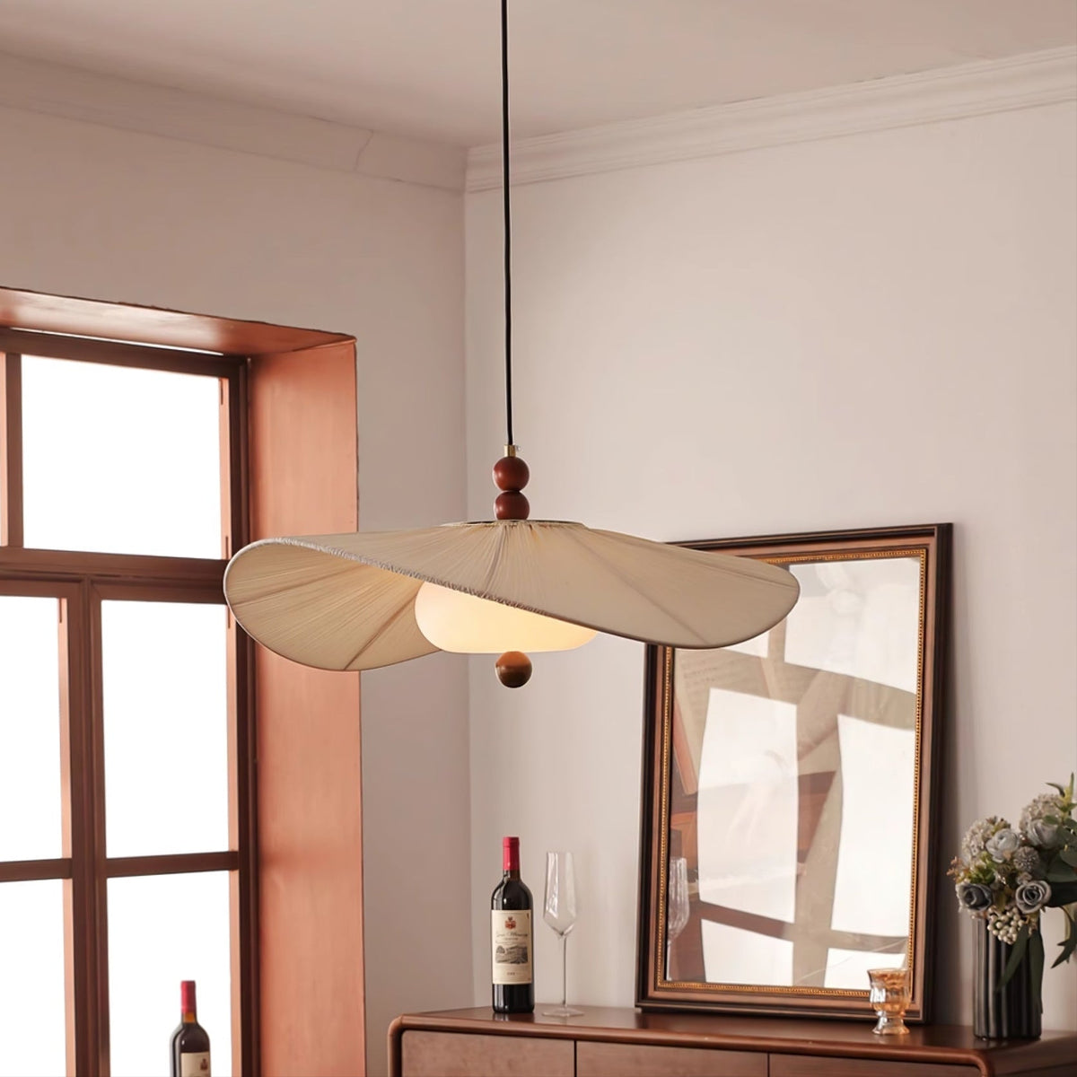 Casterlark Fabric Pendant Light-Moonnatur