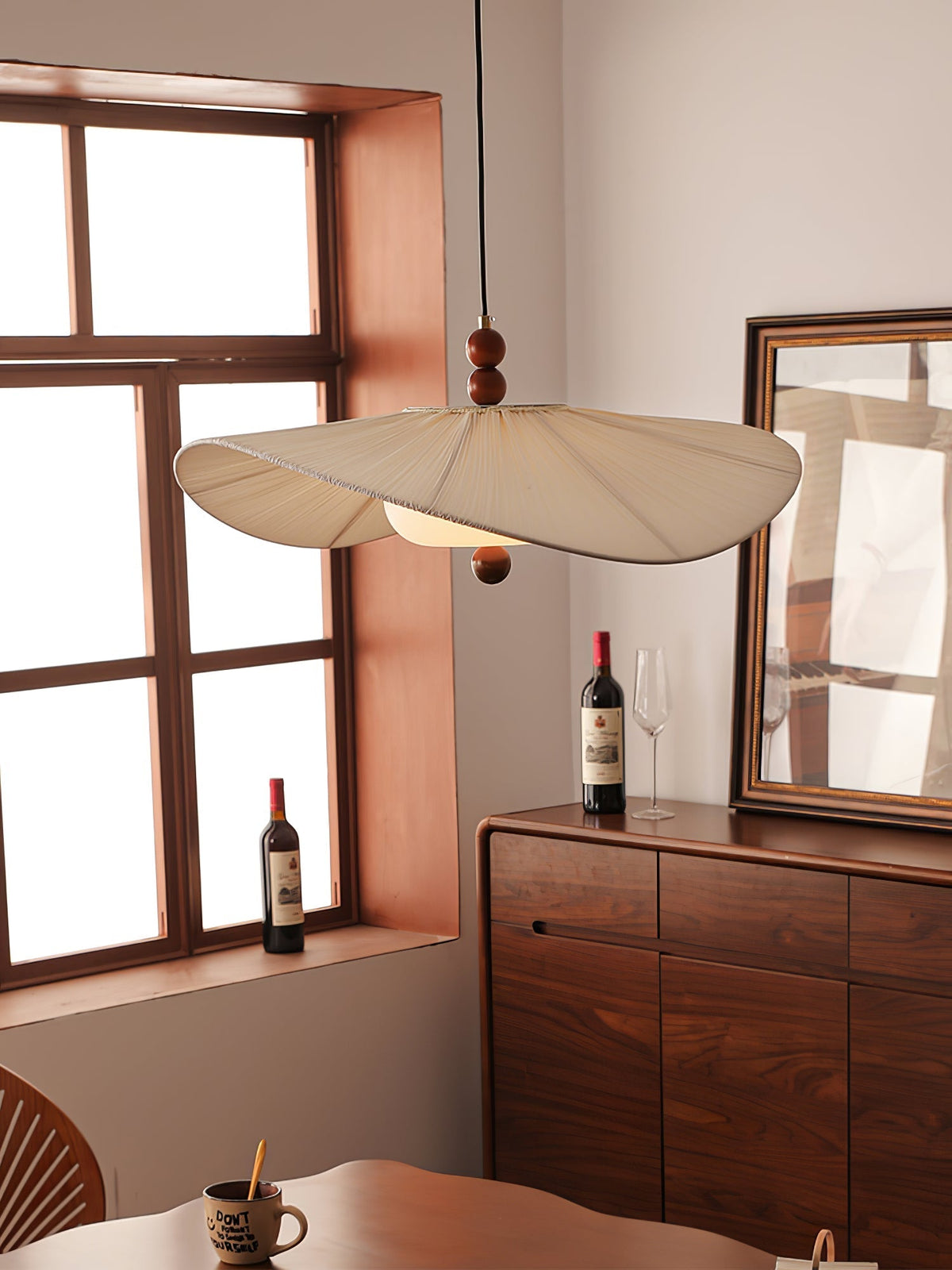 Casterlark Fabric Pendant Light-Moonnatur