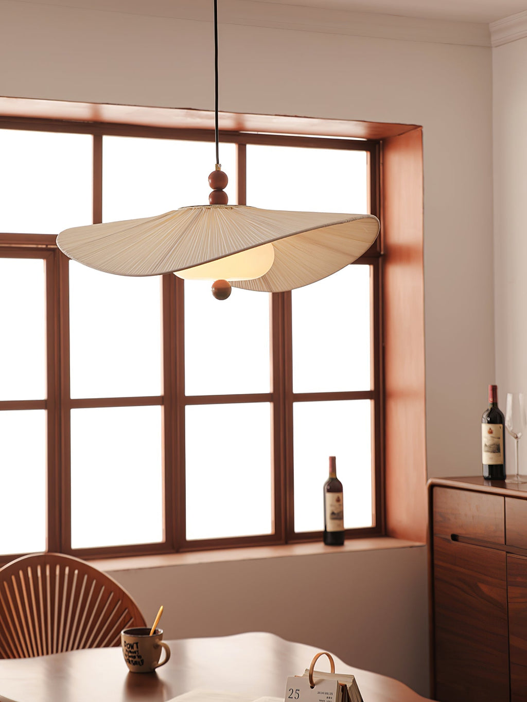 Casterlark Fabric Pendant Light-Moonnatur