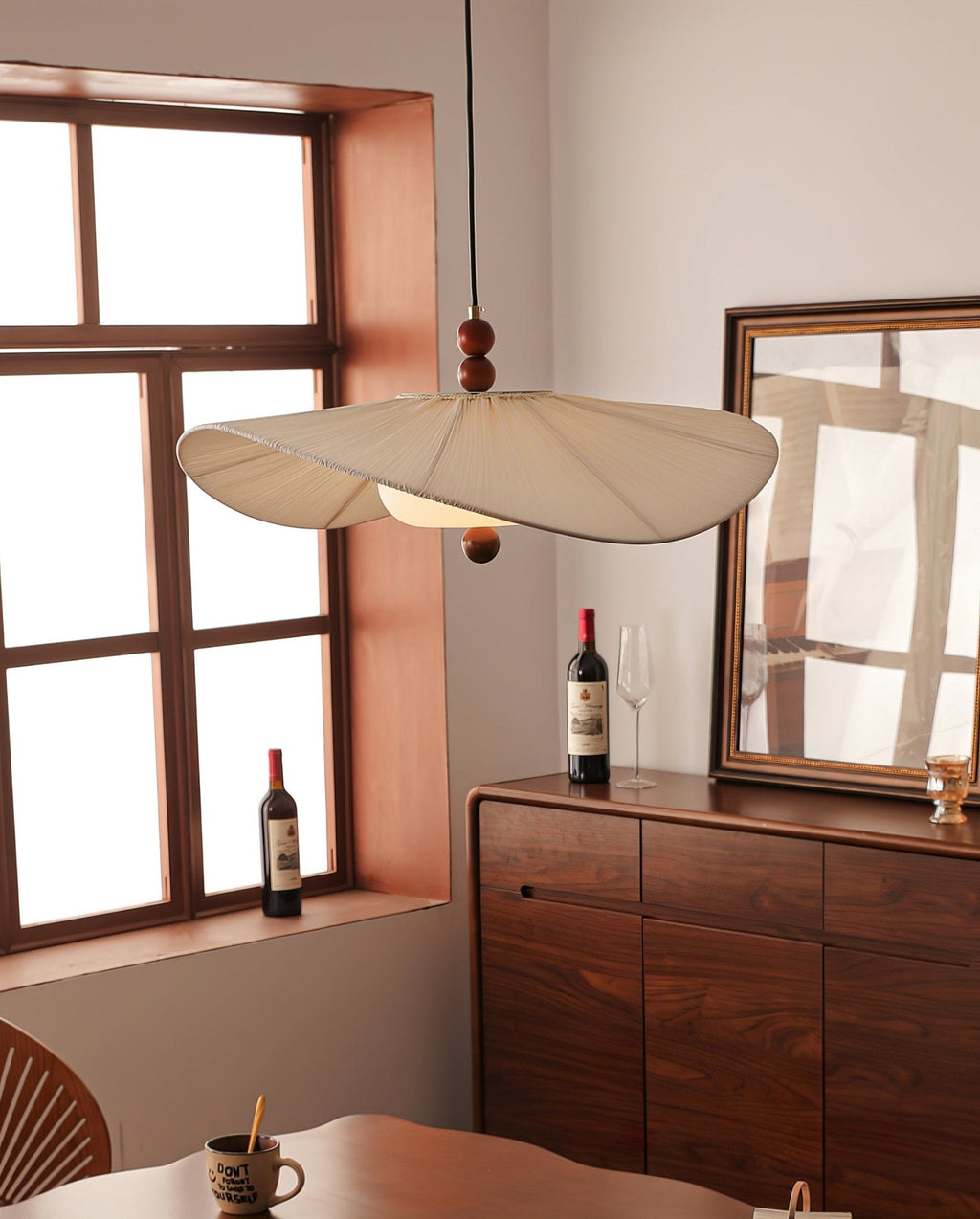 Casterlark Fabric Pendant Light-Moonnatur