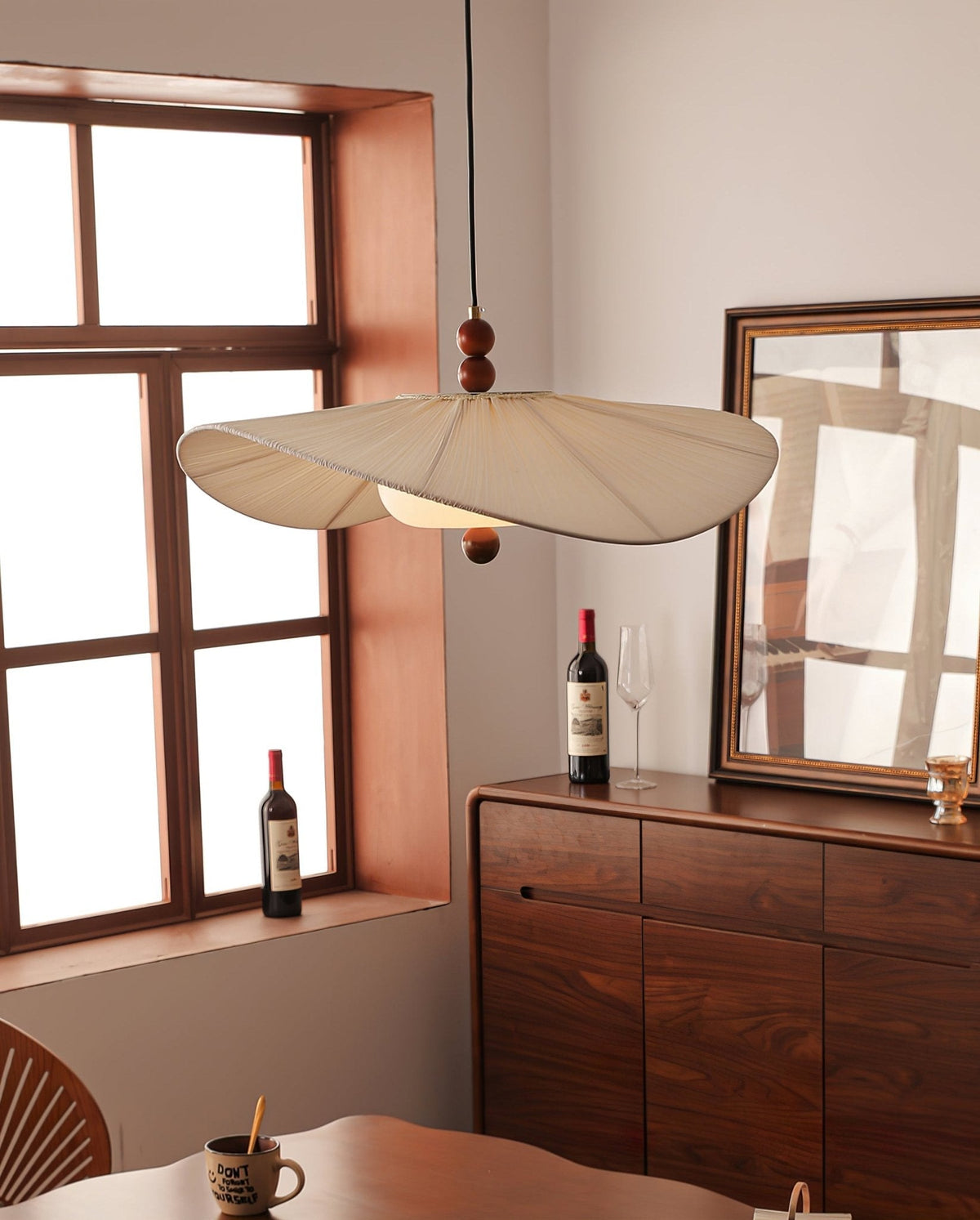 Casterlark Fabric Pendant Light-Moonnatur