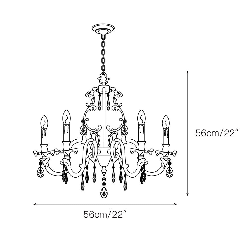Ambelwynne Crystal Chandelier-Moonnatur