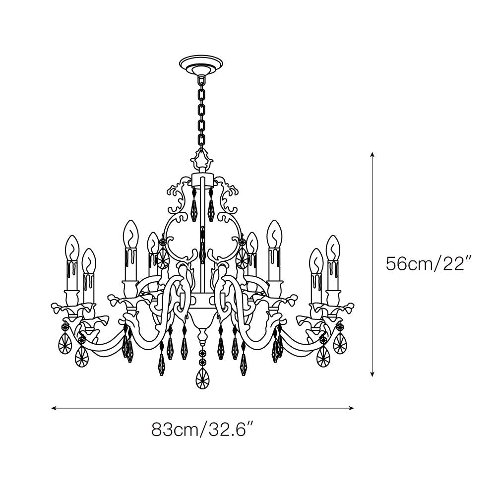 Ambelwynne Crystal Chandelier-Moonnatur