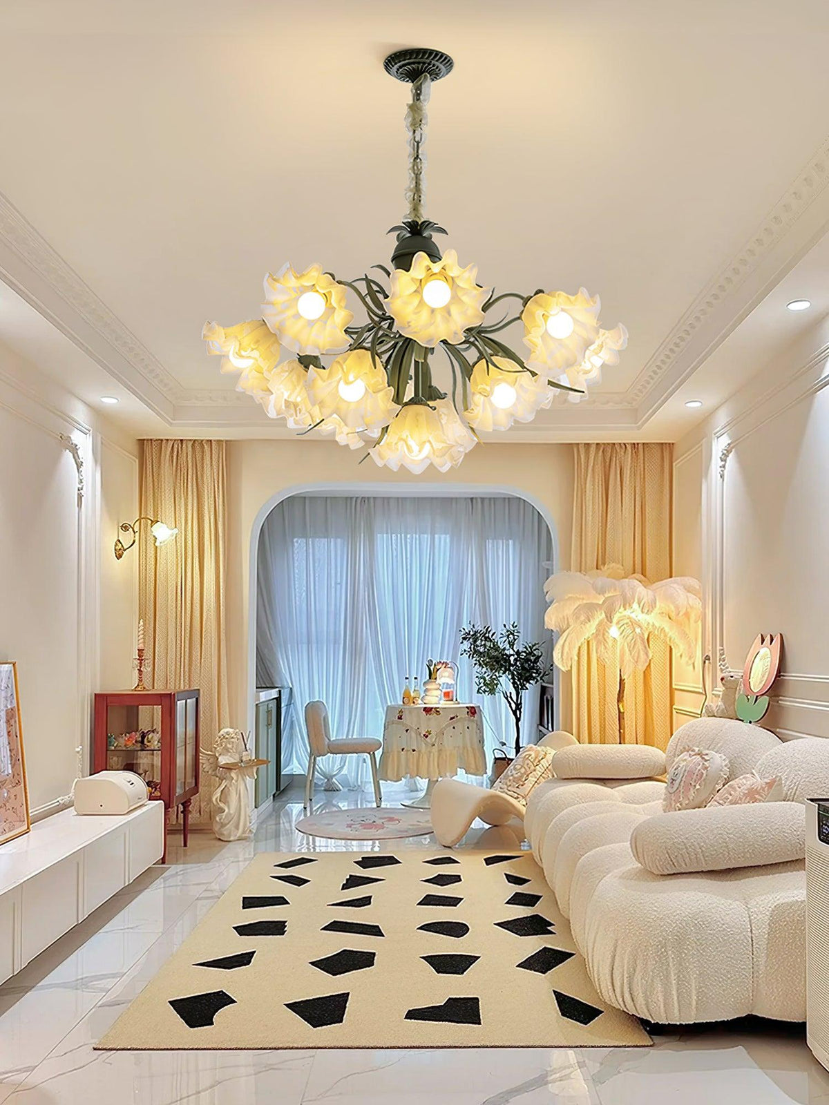 Mavina Metal Chandelier-Moonnatur