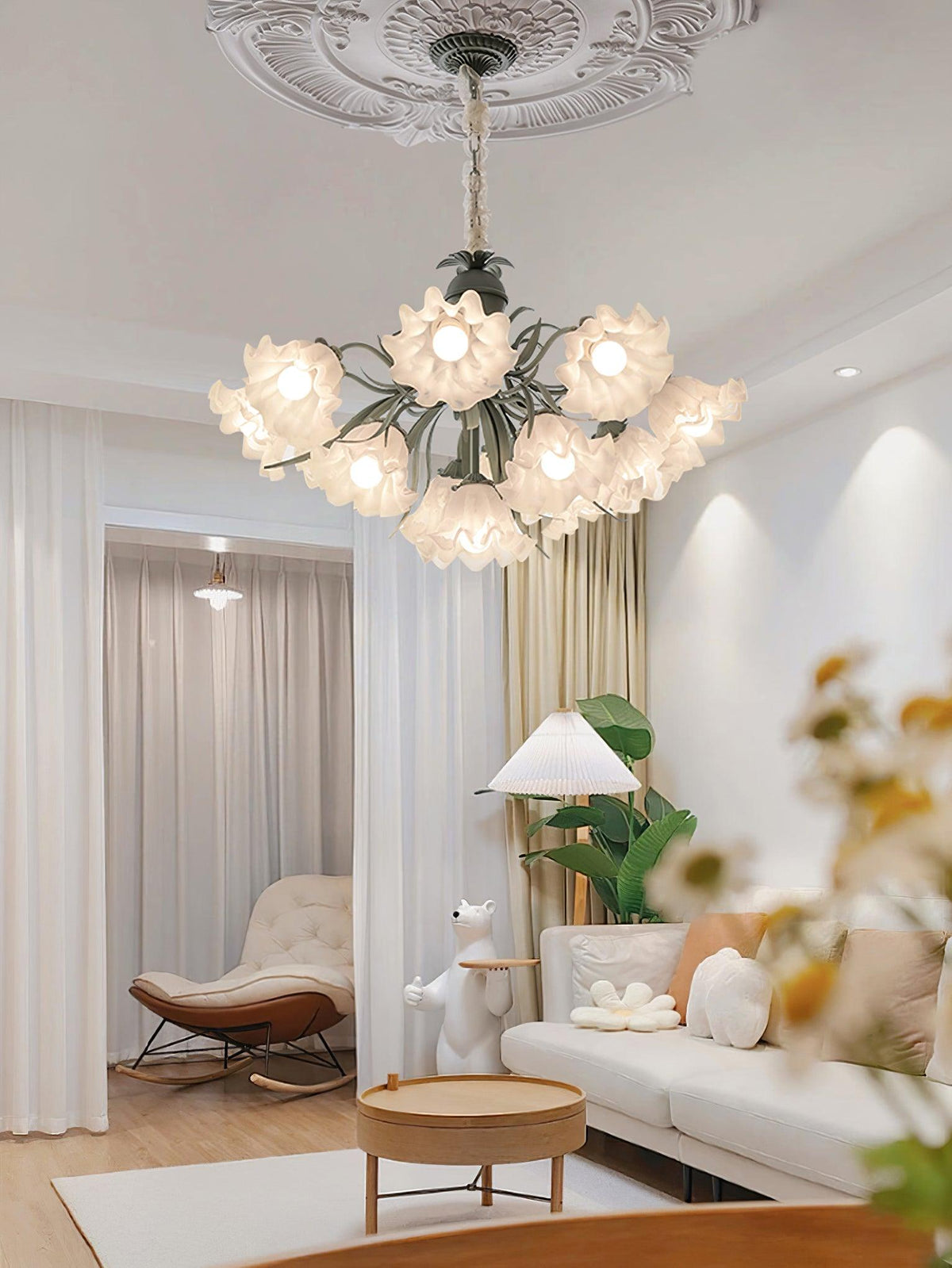 Mavina Metal Chandelier-Moonnatur