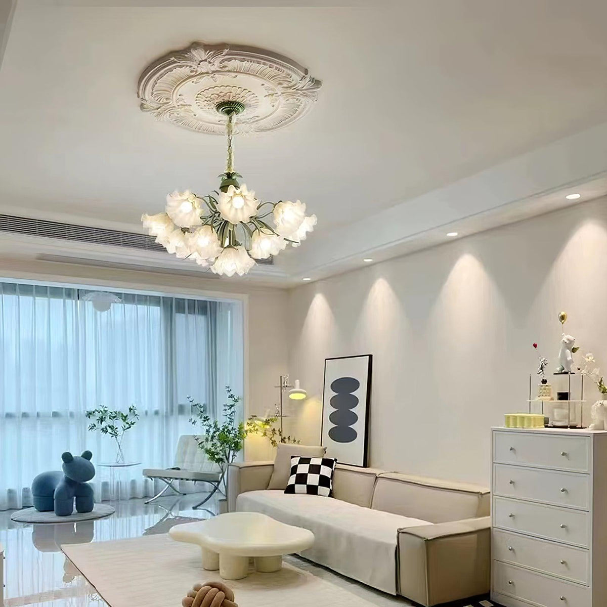 Mavina Metal Chandelier-Moonnatur