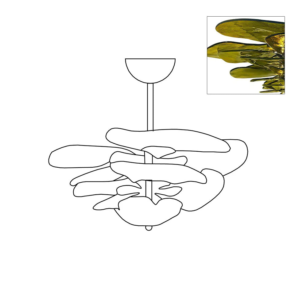 Nardenmere Glass Pendant Light-Moonnatur