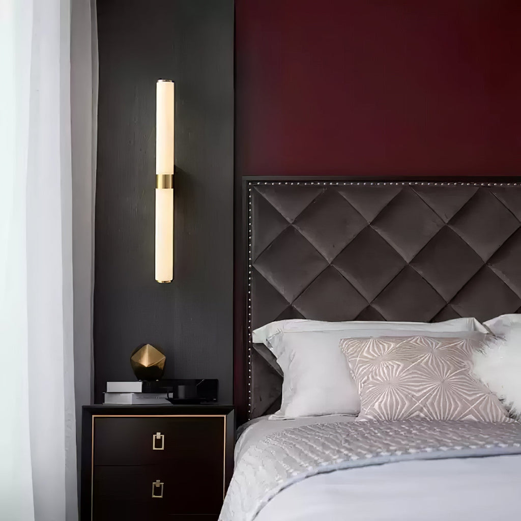 Emrenwyn Alabaster Wall Light-Moonnatur
