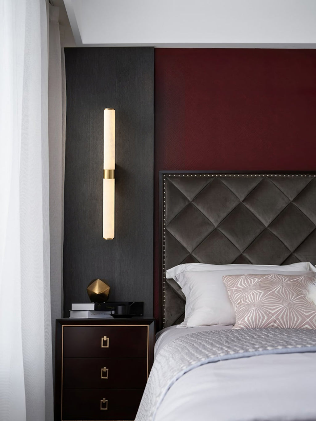 Emrenwyn Alabaster Wall Light-Moonnatur