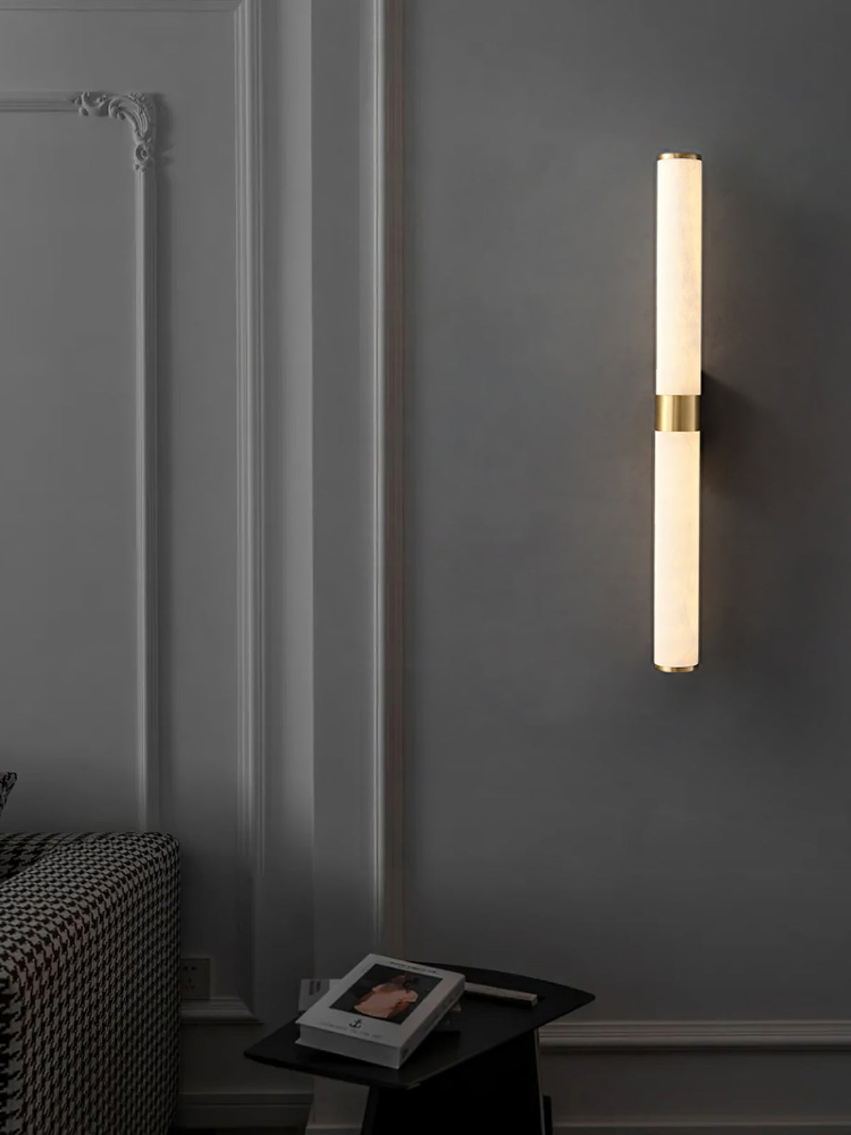 Emrenwyn Alabaster Wall Light-Moonnatur