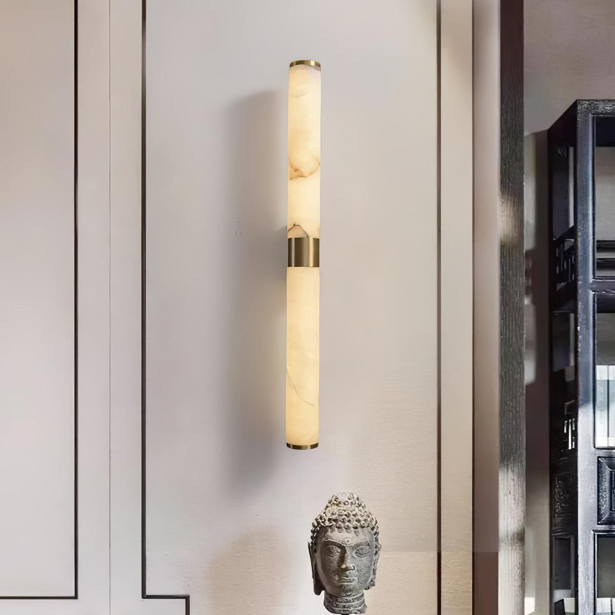 Emrenwyn Alabaster Wall Light-Moonnatur