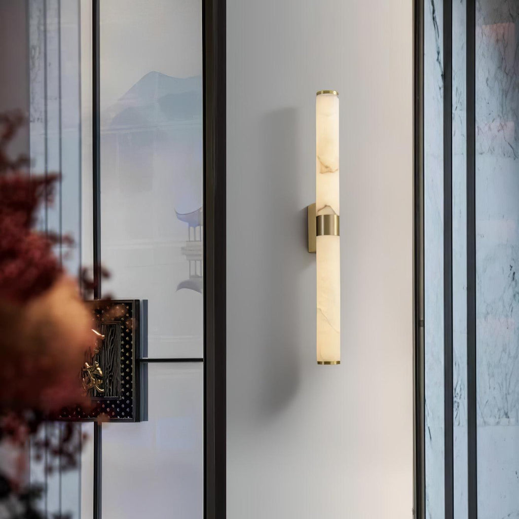 Emrenwyn Alabaster Wall Light-Moonnatur