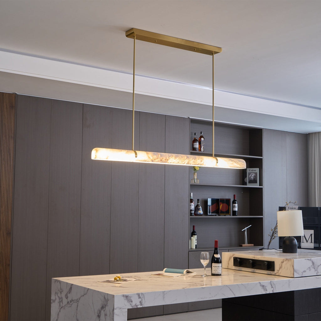 Brenellark Alabaster Pendant Light-Moonnatur