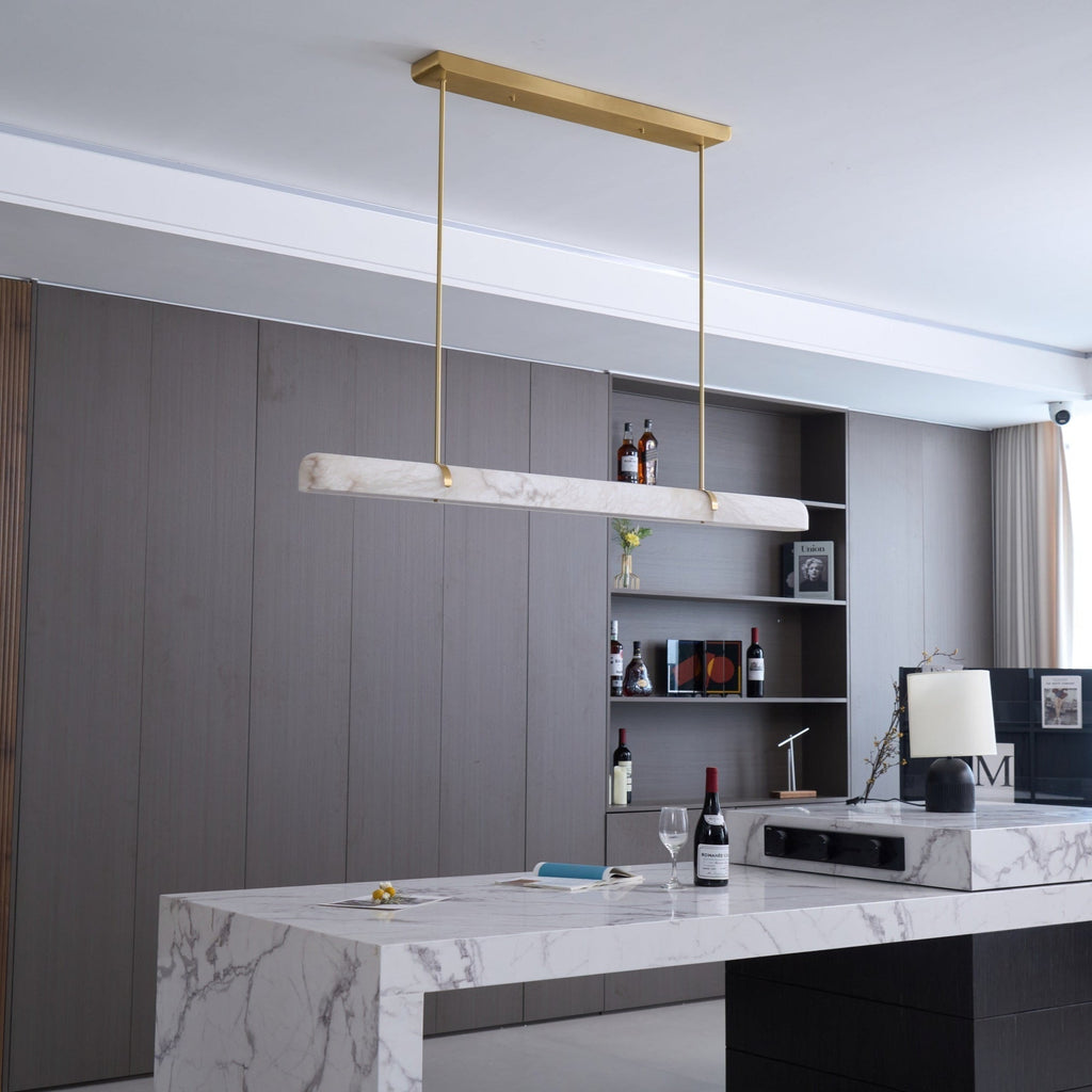 Brenellark Alabaster Pendant Light-Moonnatur