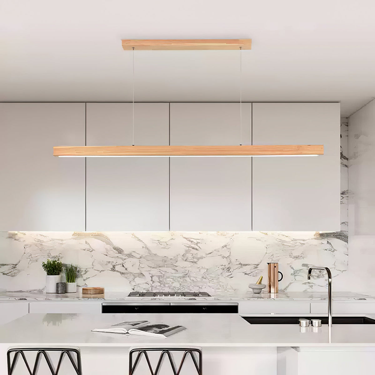 Clarenena Wood Pendant Light-Moonnatur