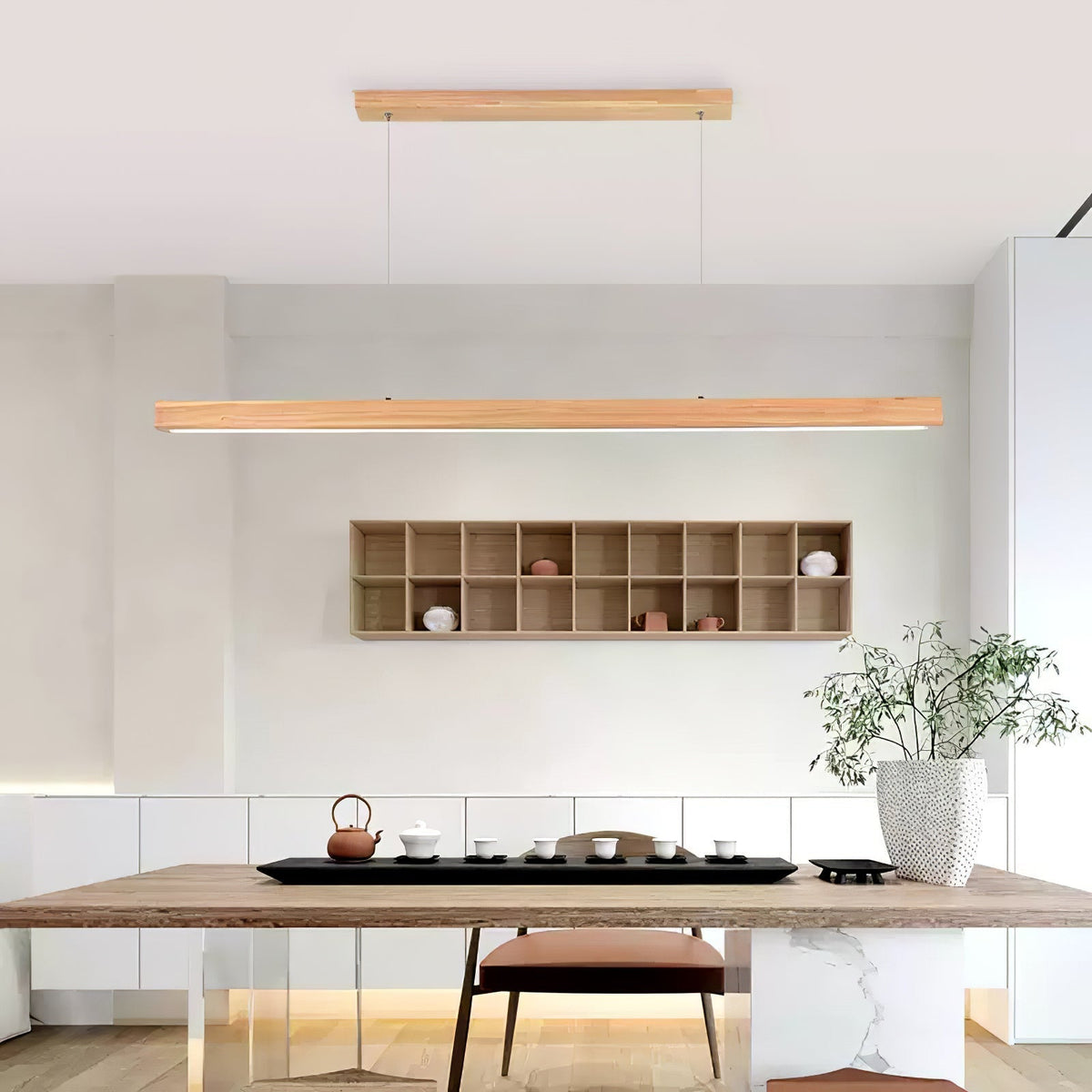 Clarenena Wood Pendant Light-Moonnatur