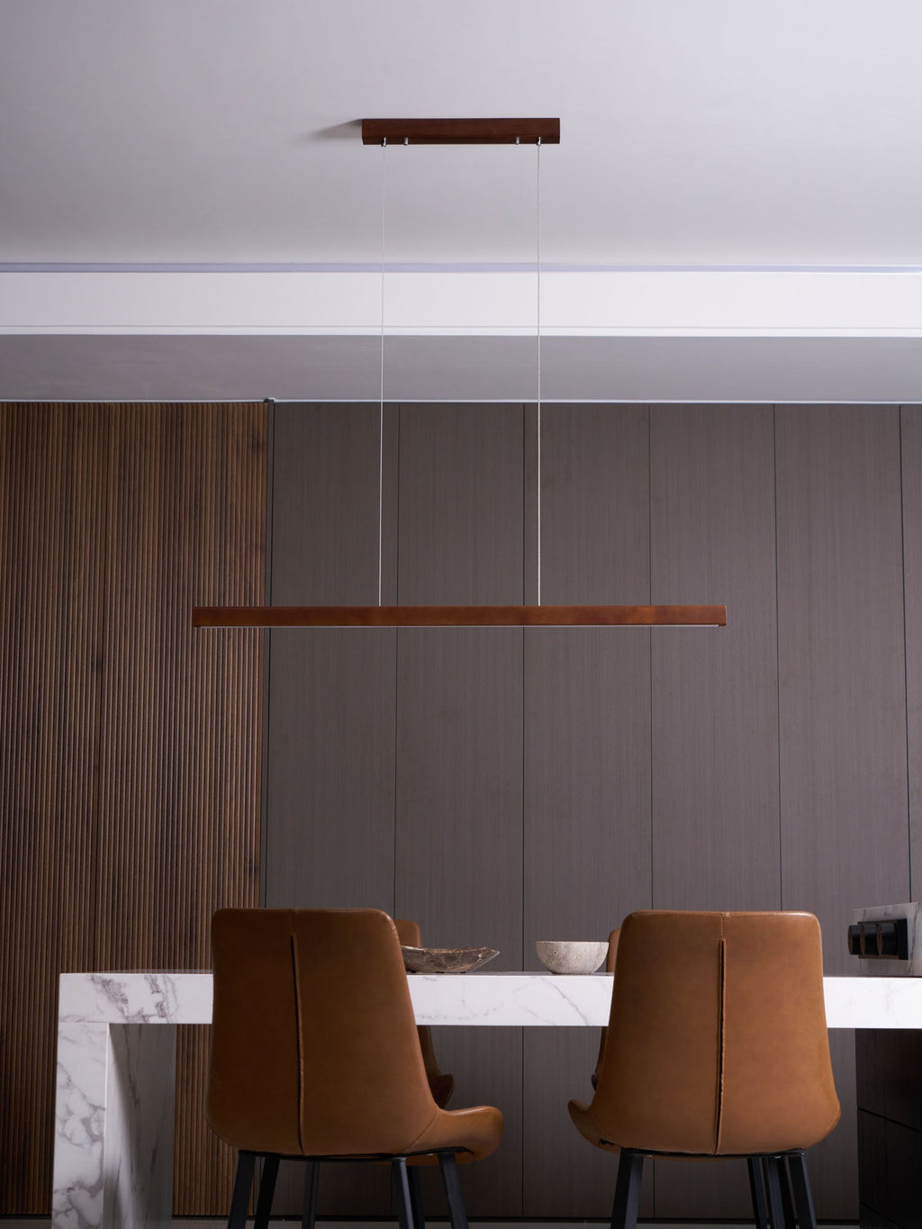 Isavelle Wood Pendant Light-Moonnatur