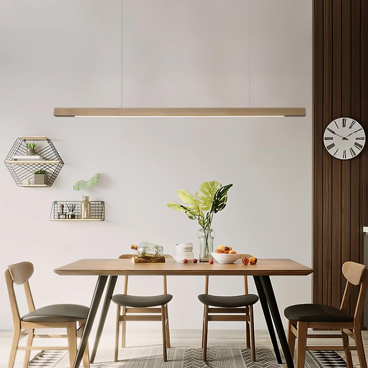 Isavelle Wood Pendant Light-Moonnatur