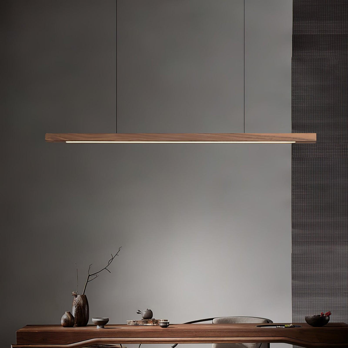 Isavelle Wood Pendant Light-Moonnatur