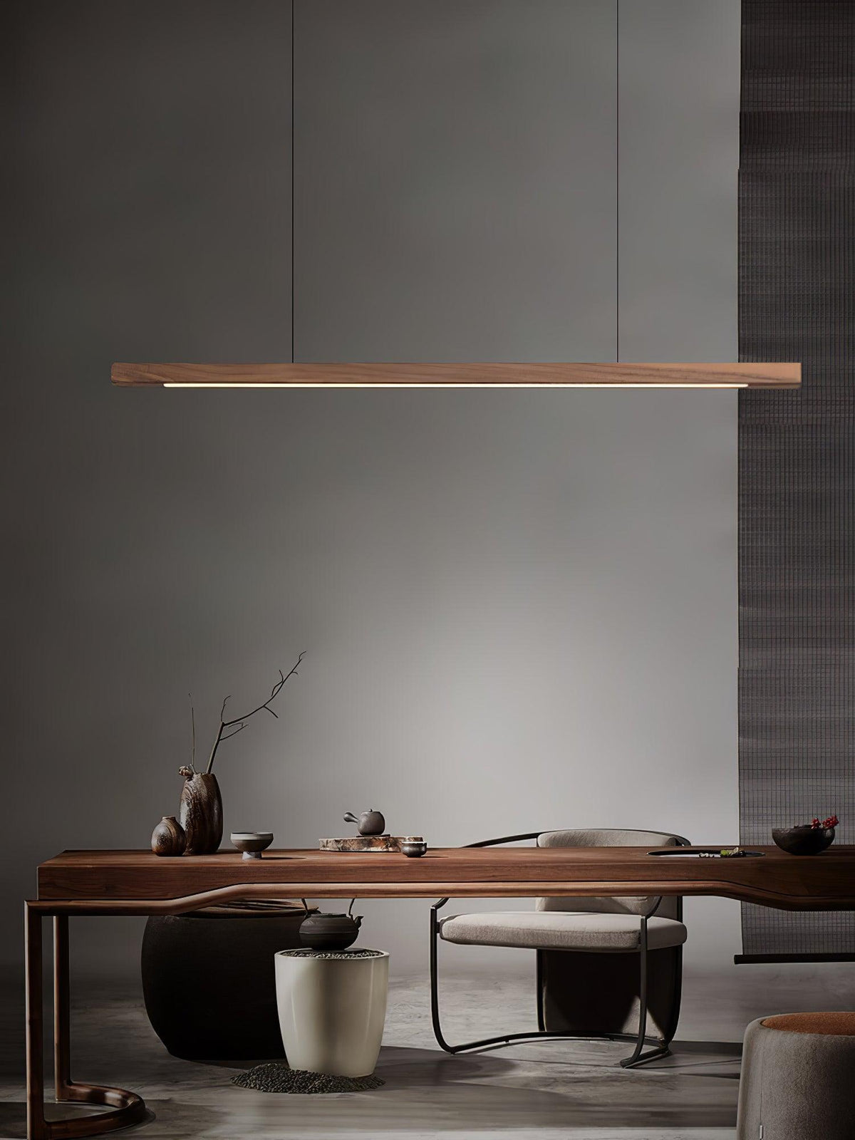 Isavelle Wood Pendant Light-Moonnatur