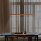 Isavelle Wood Pendant Light-Moonnatur