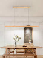 Isavelle Wood Pendant Light-Moonnatur