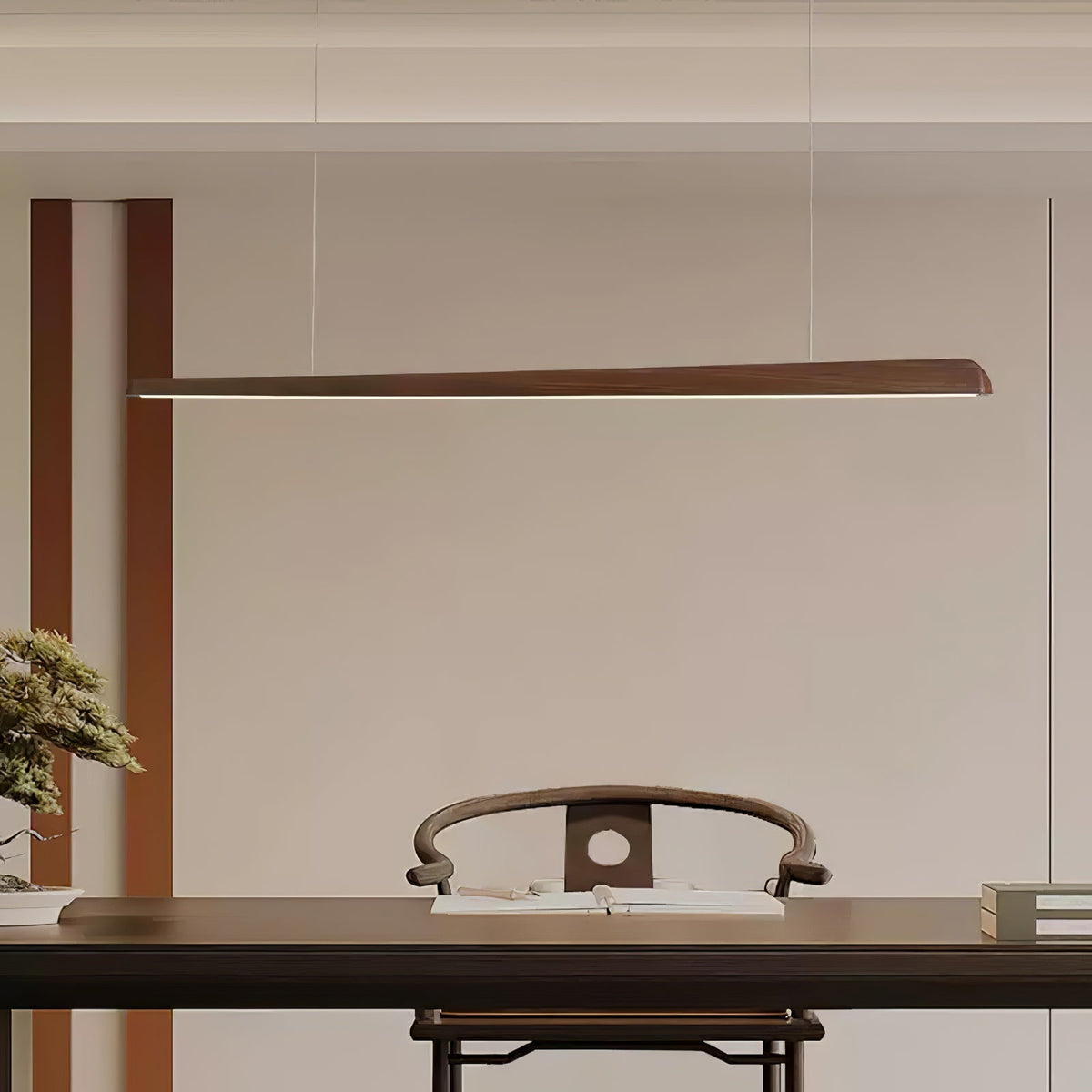 Kivora Wood Pendant Light-Moonnatur