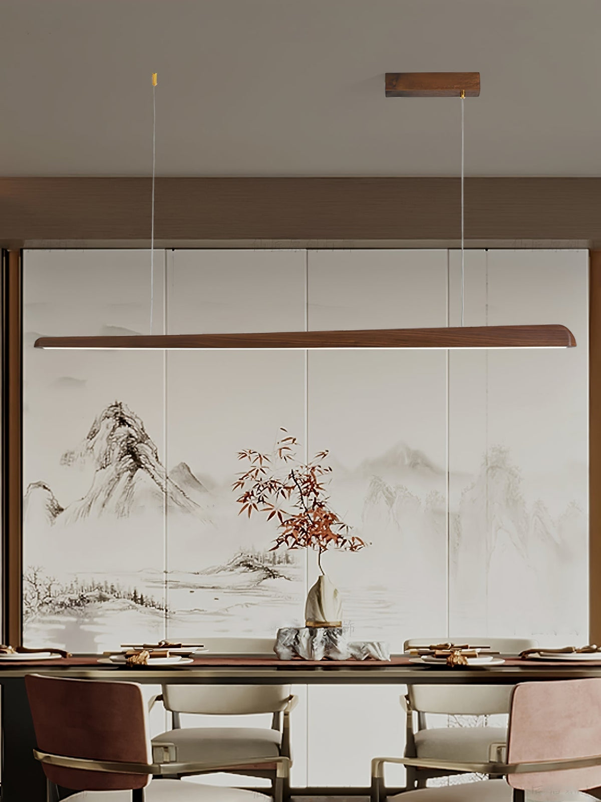 Kivora Wood Pendant Light-Moonnatur