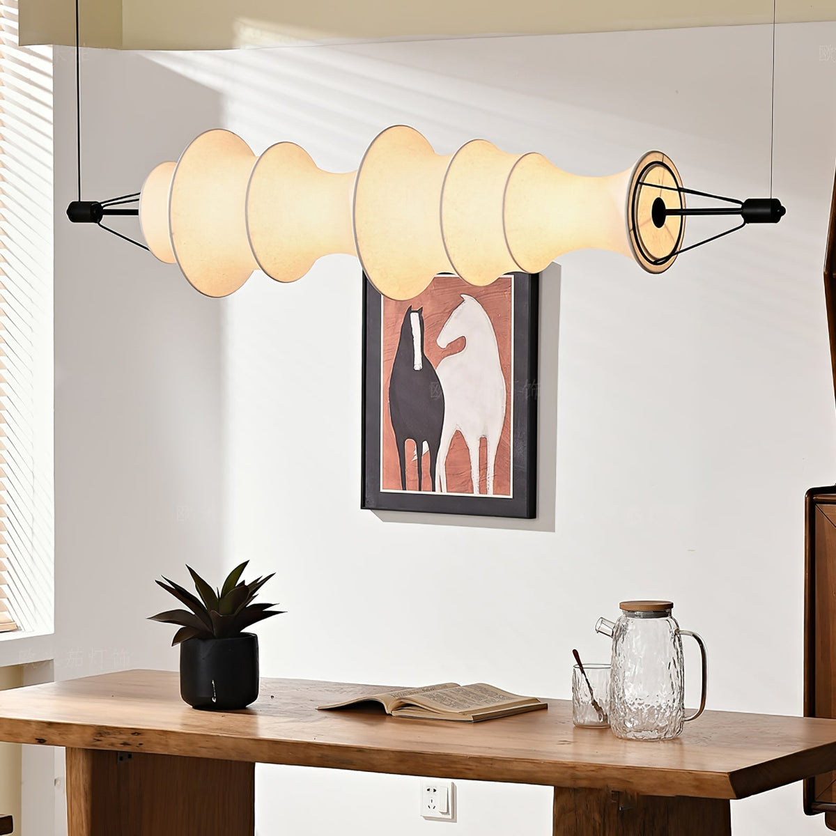 Davenwyn Silk Pendant Light-Moonnatur