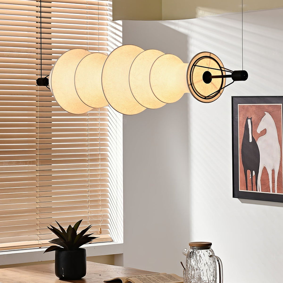 Davenwyn Silk Pendant Light-Moonnatur