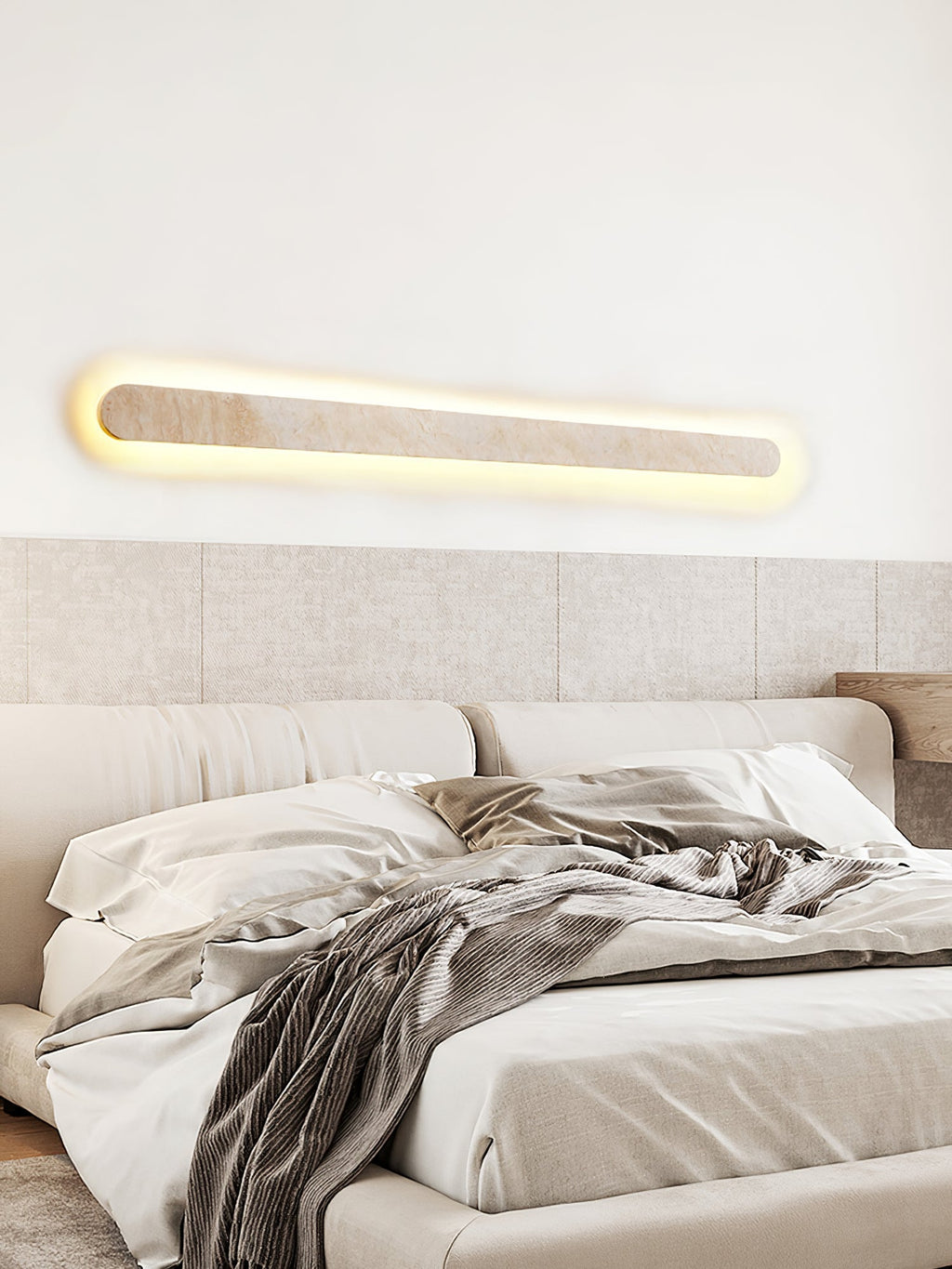 Wardenwell Travertine Wall Light-Moonnatur