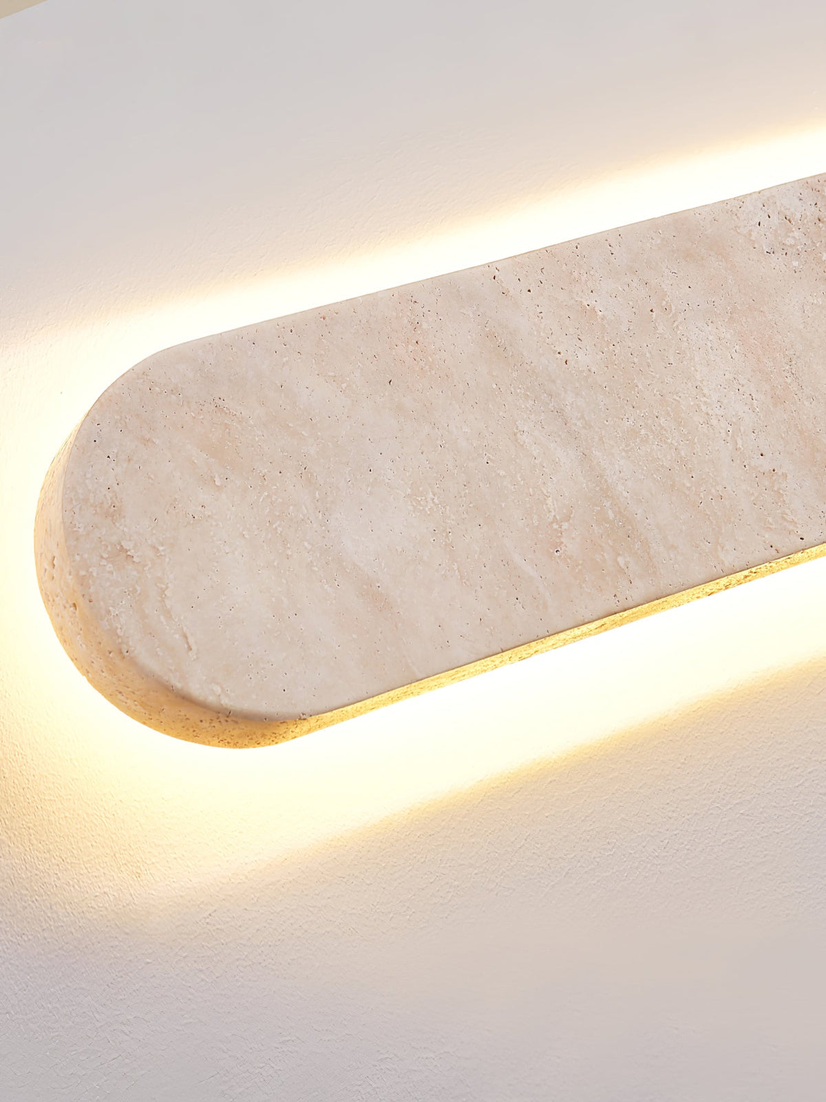 Wardenwell Travertine Wall Light-Moonnatur
