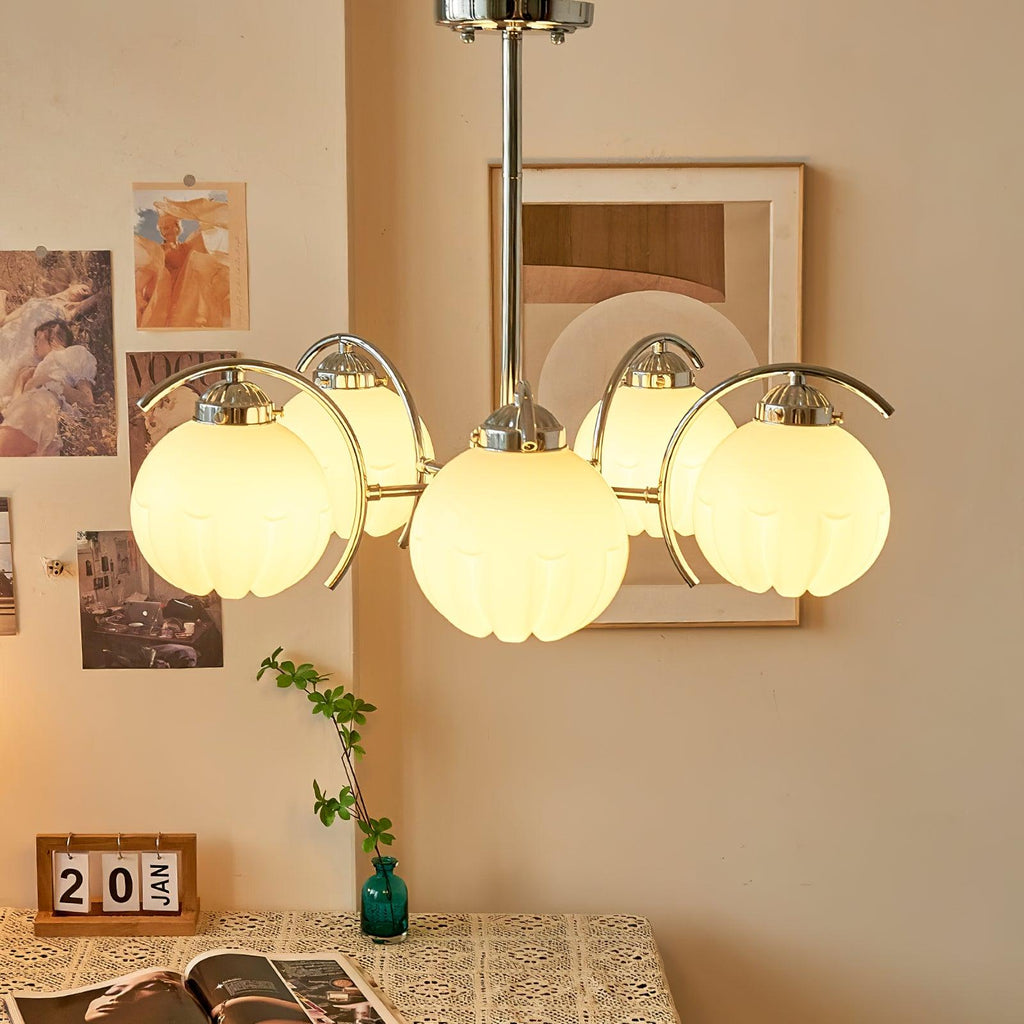 Grevora Glass Chandelier-Moonnatur
