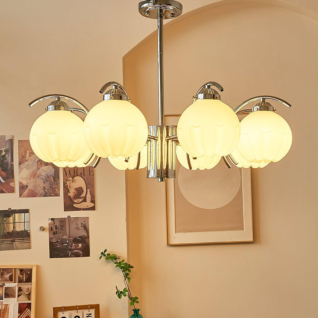 Grevora Glass Chandelier-Moonnatur