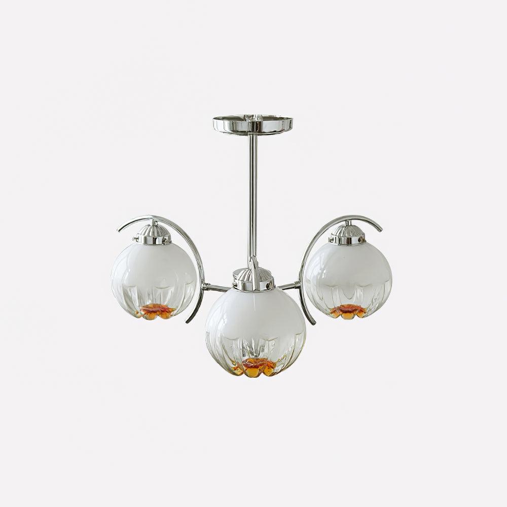 Grevora Glass Chandelier-Moonnatur