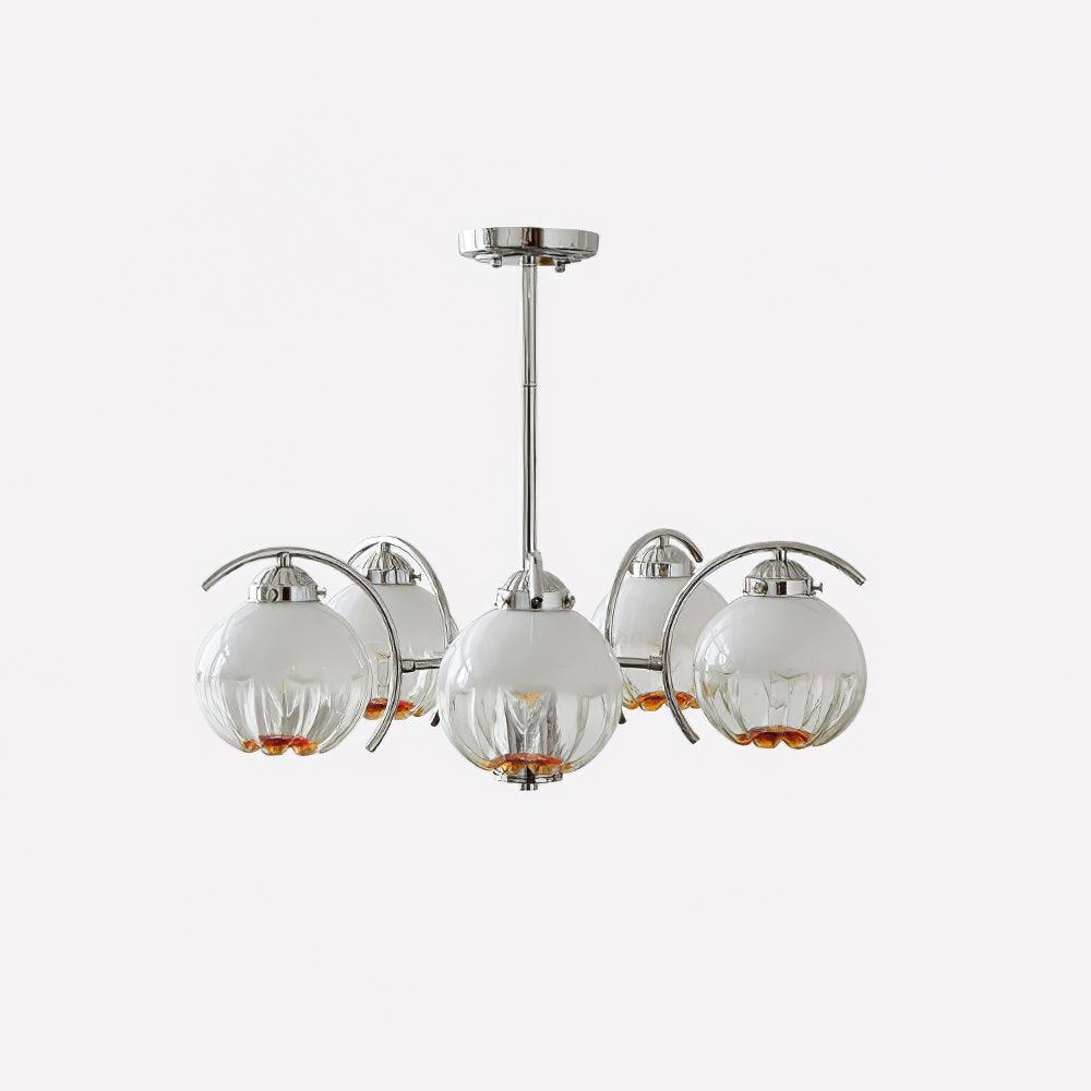 Grevora Glass Chandelier-Moonnatur