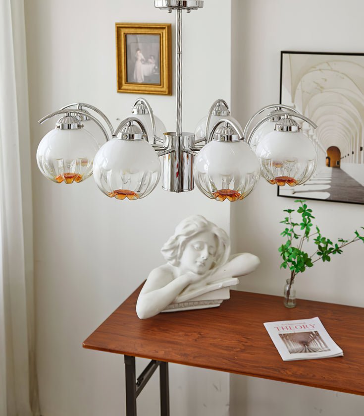 Grevora Glass Chandelier-Moonnatur