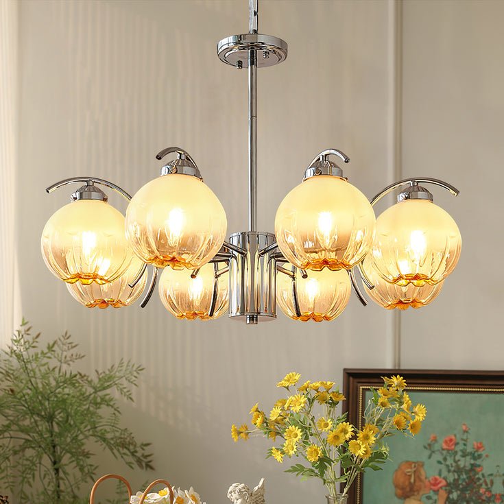 Grevora Glass Chandelier-Moonnatur