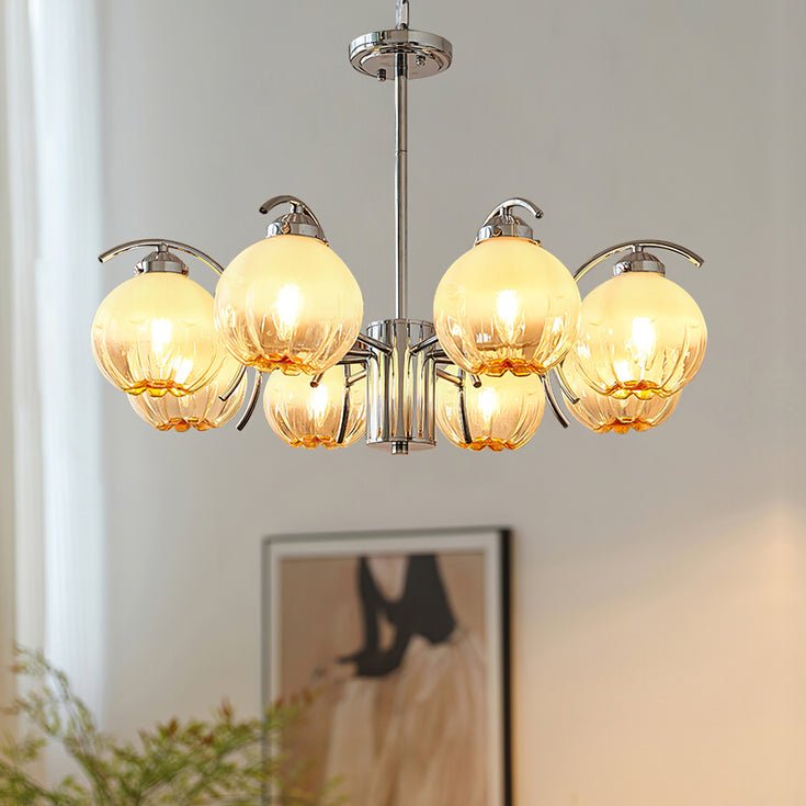 Grevora Glass Chandelier-Moonnatur